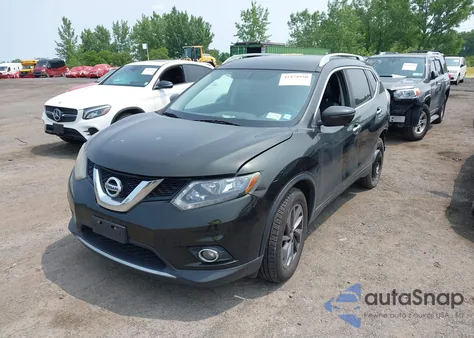 2016 Nissan Rogue Sl из США, поврежденный, VIN 5N1AT2MV4GC776441